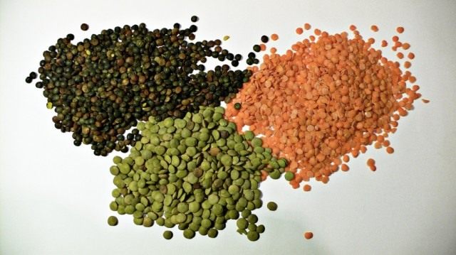 Чечевица зелёная, красная и пюи Чечевица зелёная, красная и пюи