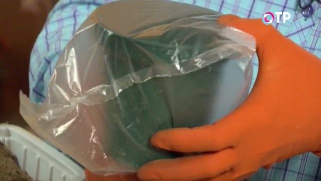 Помещаем ёмкость с семенами ореха в пакет Помещаем ёмкость с семенами ореха в пакет
